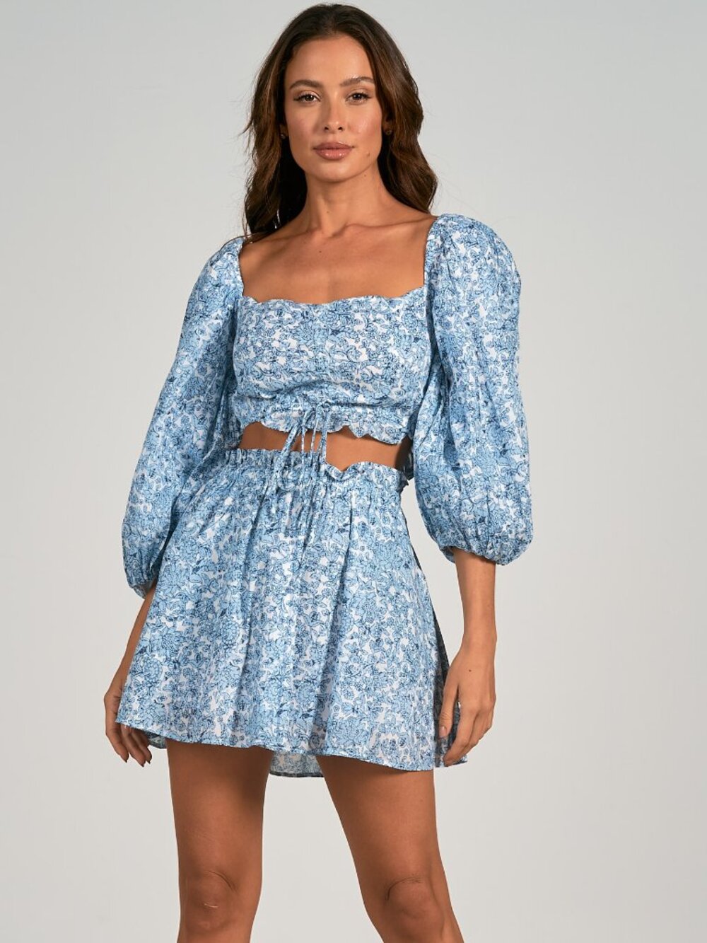 Elan Mini Skirt - Denim Santa Fe